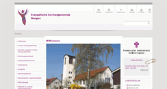 Desktop Screenshot of mengen-evangelisch.de